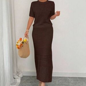 Elegant brown 2 piece set